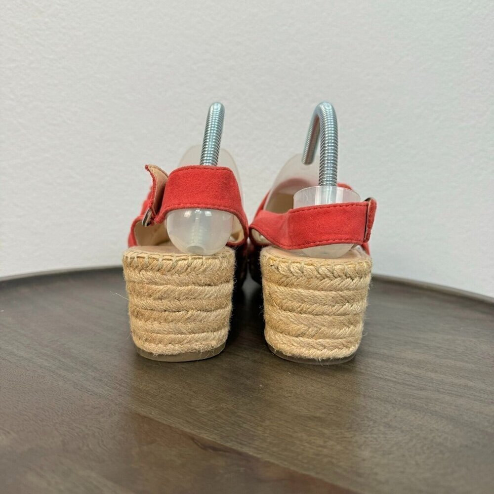 Franco Sarto Women's Pirouette Espadrille Bow Tie Slingback Wedge Sandal 9.5M - Picture 6 of 10